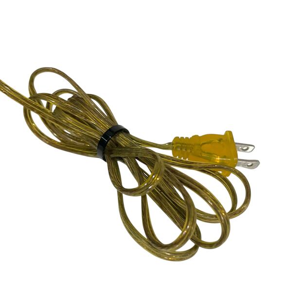 Vintage Gold Brass and Dark Green Table Lamp Neoclassical Column Cylindrical 30” - Picture 9 of 14